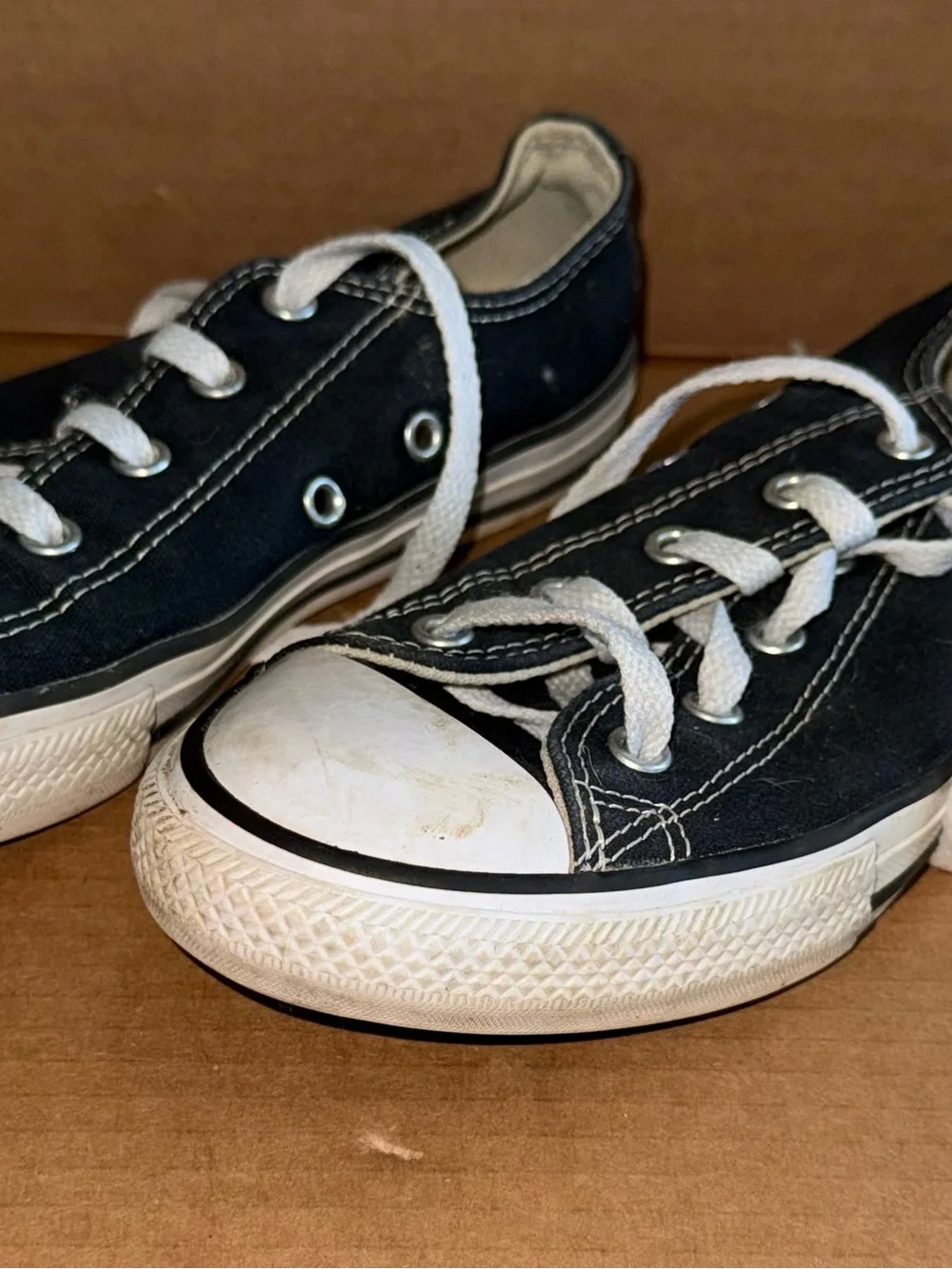 CONVERSE ALL STAR 3J235 Black Athletic Sneakers Youth Size 3. A20
